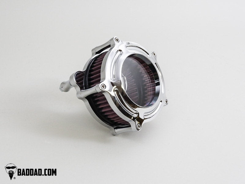 Bad Dad Chrome C2 Classic Series Bolt-On Clear Air Cleaner Harley Softail 99-17