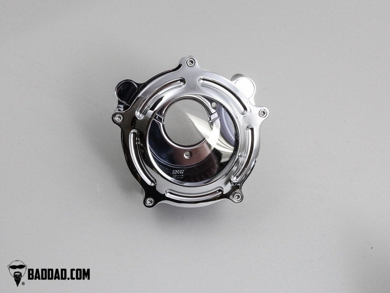 Bad Dad Chrome C2 Classic Series Bolt-On Clear Air Cleaner Harley Dyna 99-07