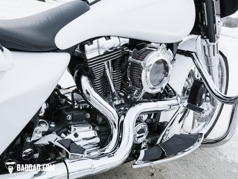 Bad Dad Chrome C2 Classic Series Bolt-On Clear Air Cleaner Harley Dyna 99-07