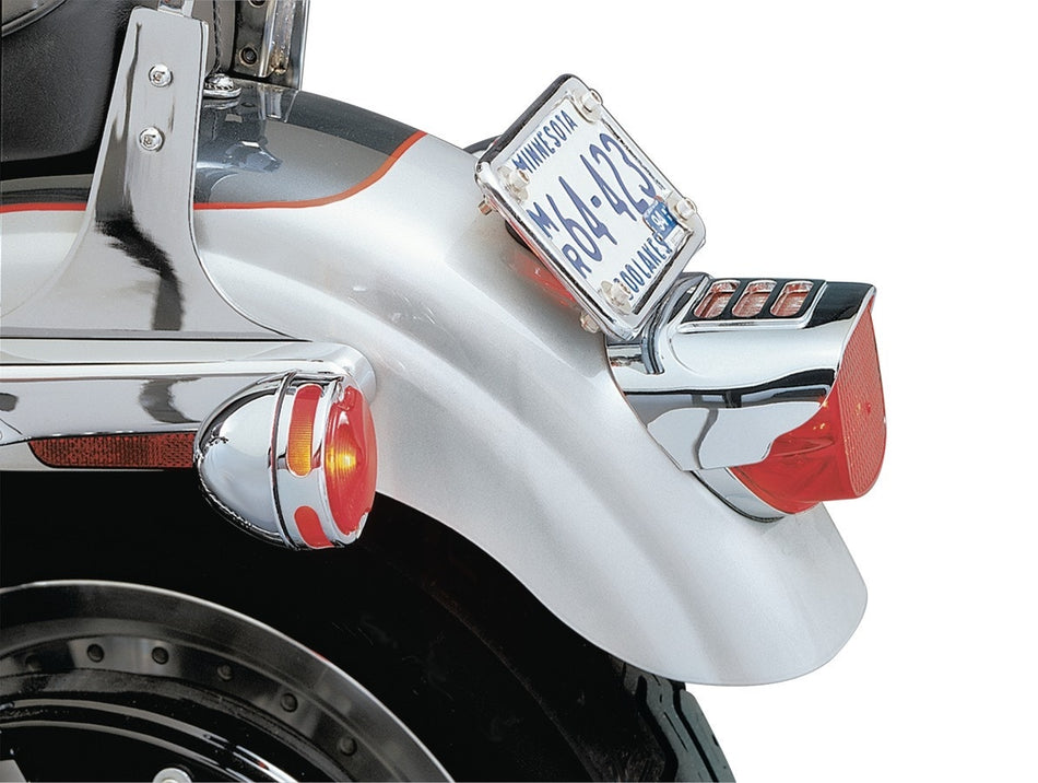 Kuryakyn 8130 Chrome Rear Taillight Bezel Visor Slots Harley Sportster XL 73-20