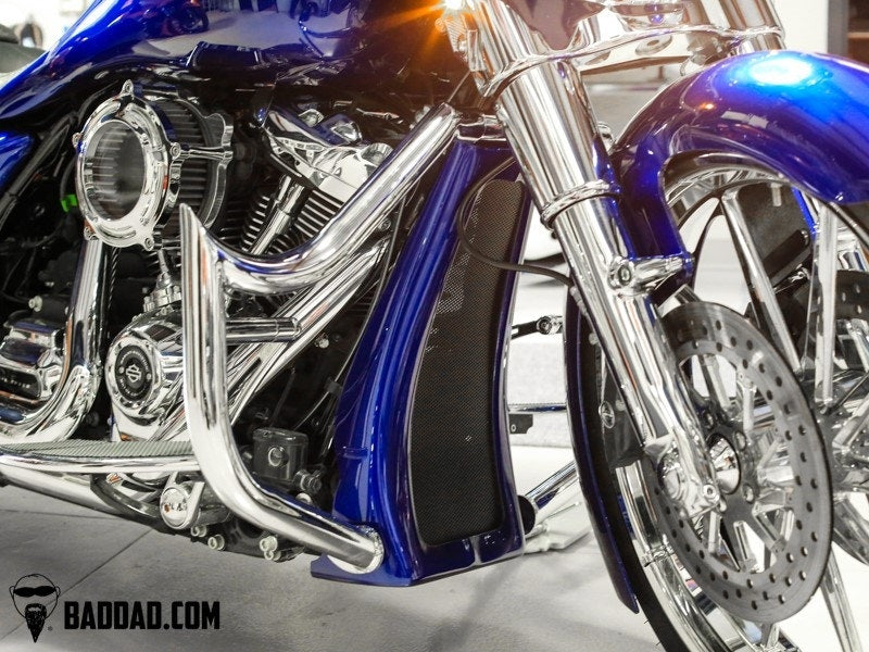 Bad Dad Race Series Chin Spoiler Raw for 16"-30" Wheels Harley Touring 14-16