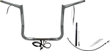 FBI Wired 1-1/4" Pointed Top Handlebar Kits for 21-23 FLHT/FLHX/FLHXST & Trike - Chrome / 14"
