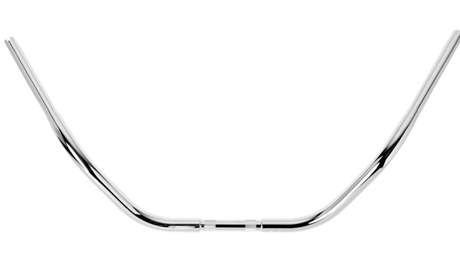 Burly Brand 1 1/4" Chrome Burly Beach Handlebars 24" Rise for Harley TBW
