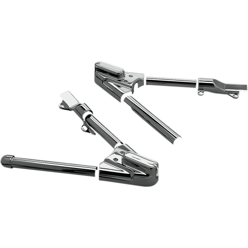 Kuryakyn Chrome Swingarm Covers w/ Phantom Axle Covers for Harley Softail 00-07