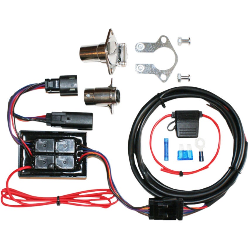 Khrome Werks Plug N Play Trailer Wiring 5 Pin Kit for Harley Road King & FLHTP