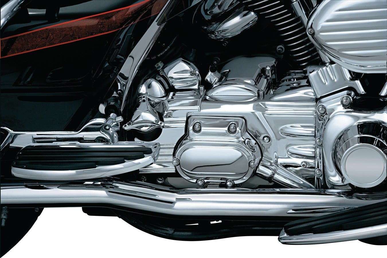 Kuryakyn Chrome Rear Cylinder Base Cover for Harley Touring FLH/T 02-06