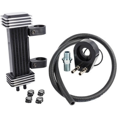 Jagg 762-1000 Motorcycle Oil Cooler System Deluxe 6-Row Yamaha Bolt XV950 14-20