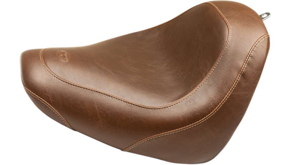 Mustang Wide Tripper Solo Brown Vintage Harley Seat 18-23 FXFB/FXFBS