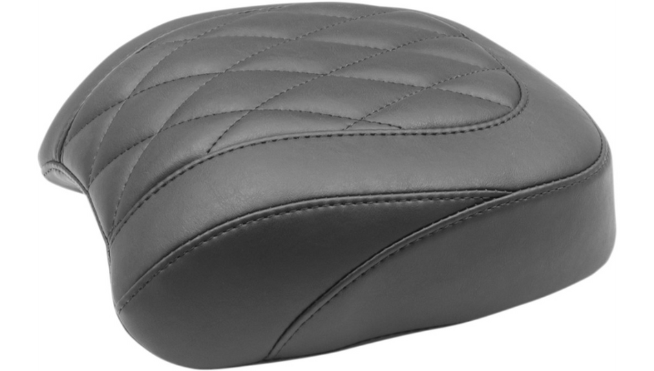 Mustang Wide Tripper Solo Black Diamond Stitch Harley Rear Seat 18-23 FXFB/FXFBS