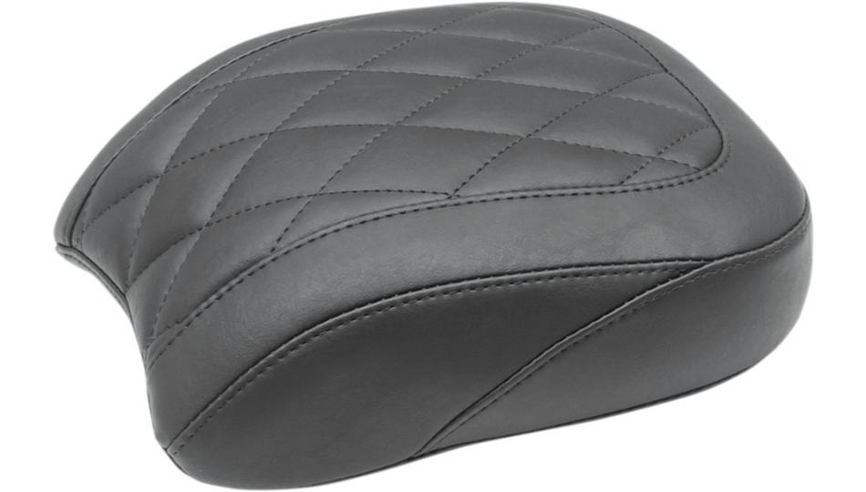 Mustang Wide Tripper Solo Black Diamond Stitch Harley Rear Seat 18-23 FLSB/FXLR/FXLRS