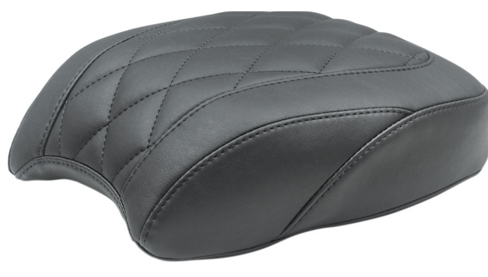Mustang Wide Tripper Solo Black Diamond Stitch Harley Rear Seat 18-23 Softail Slim FLSL