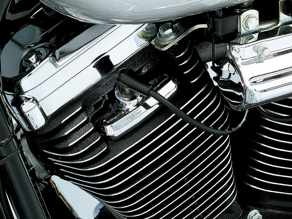 Kuryakyn 8315 Chrome Scorpion Spark Plug Head Bolt Covers Harley EVO & XL