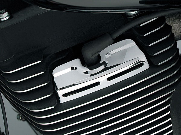 Kuryakyn Chrome Scorpion Spark Plug Head Bolt Covers for '99-'17 Harley Twin Cam