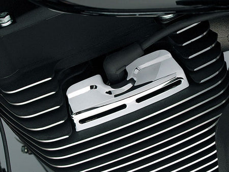 Kuryakyn Chrome Scorpion Spark Plug Head Bolt Covers for '99-'17 Harley Twin Cam