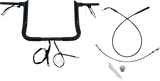 FBI Fat Baggers 1-1/2" EZ Pointed Top Pre-Wired Handlebars for FLH/X '23-'26 - Black / 12"
