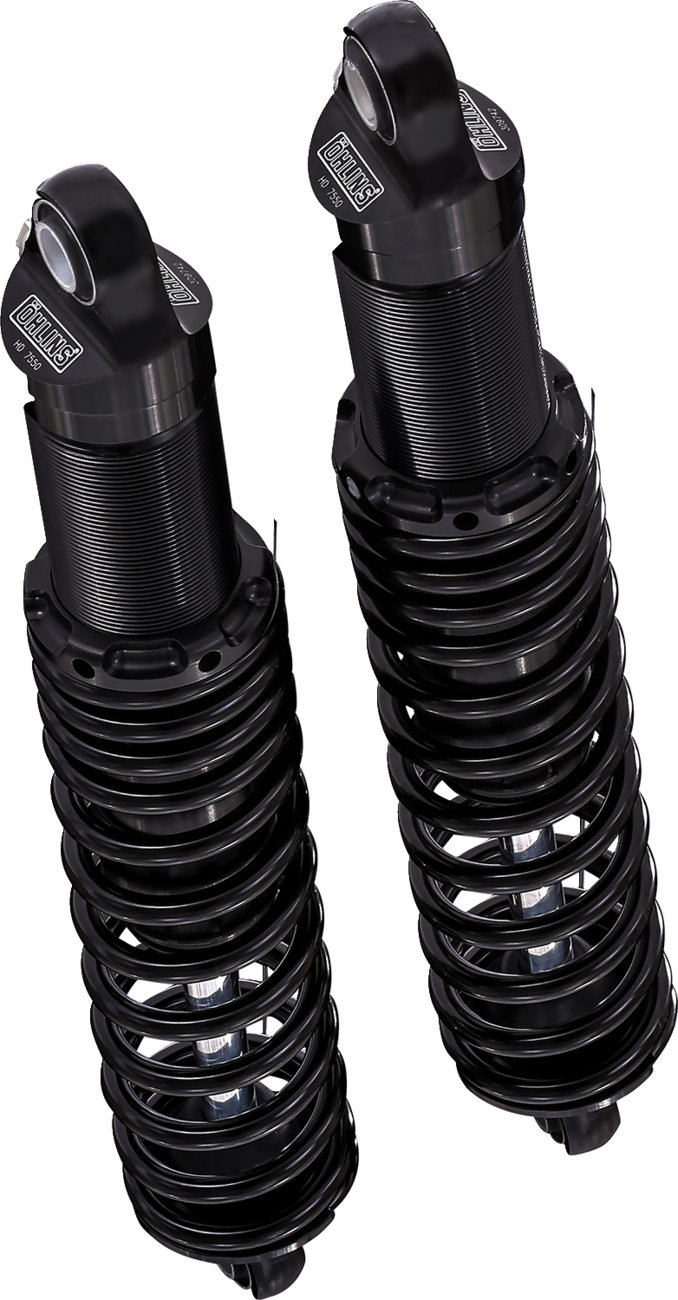 Ohlins STX36 12" Twin Shocks for 1990-2025 Harley-Davidson Touring - Black