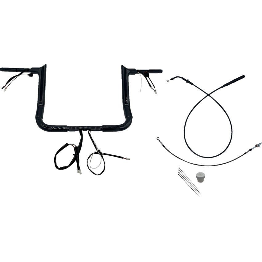 Fat Baggers EZ Install 1" Pointed Top Handlebar Kit Harley 23-24 FL