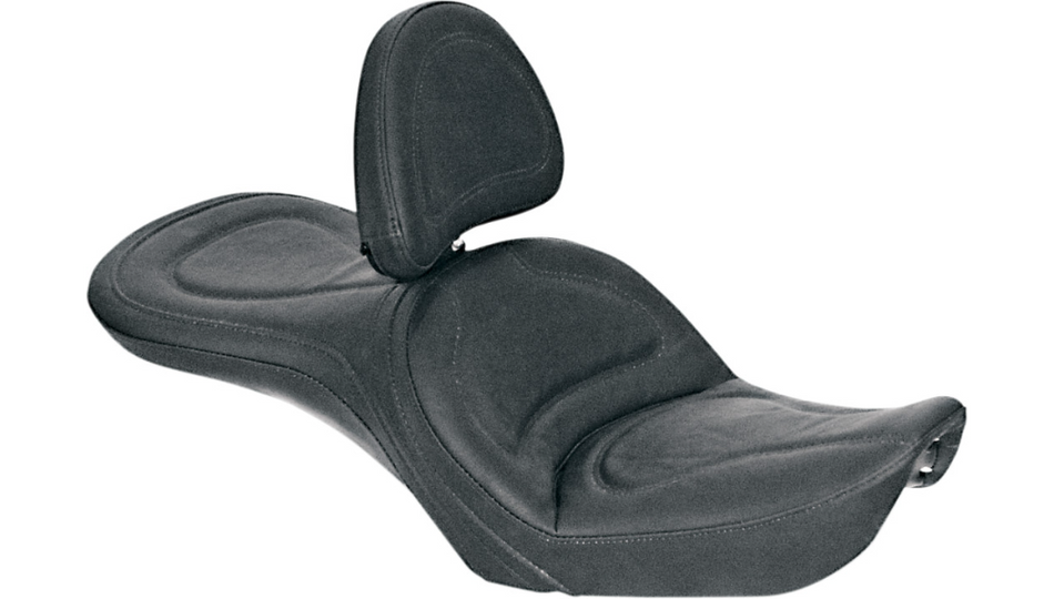 Saddlemen Explorer Black SaddleHyde Harley Seat W/ Backrest for 99-03 FXDWG