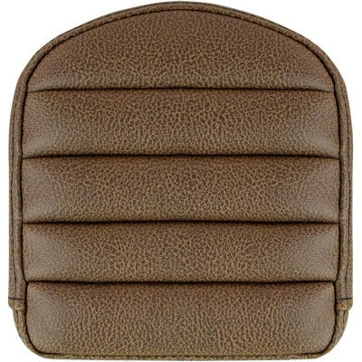 Saddlemen Step Up Sissy Pad Gravestone Tuck and Roll Brown 6.5 x 6.5 Universal