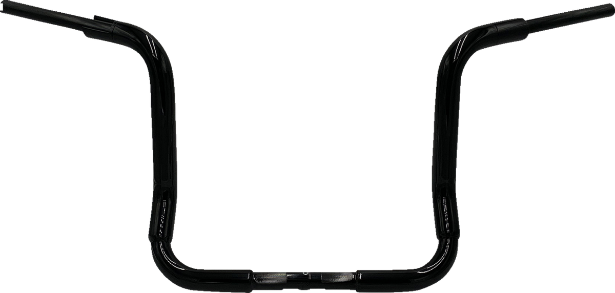 FBI 1-1/2" EZ Round Top Handlebars for 99-13, 21-23 FLHT/FLHX & Trike - Black / 14"