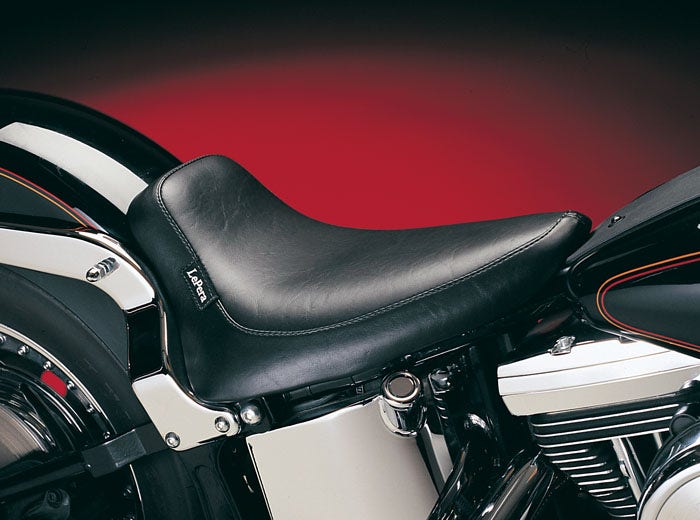 Le Pera LX-850 Silhouette Black Solo Driver Seat Harley Softail FXST FLST 00-07