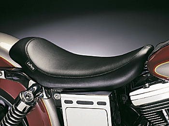 Le Pera Silhouette Smooth Black Low Solo Seat for Harley Dyna 96-03 FXDWG