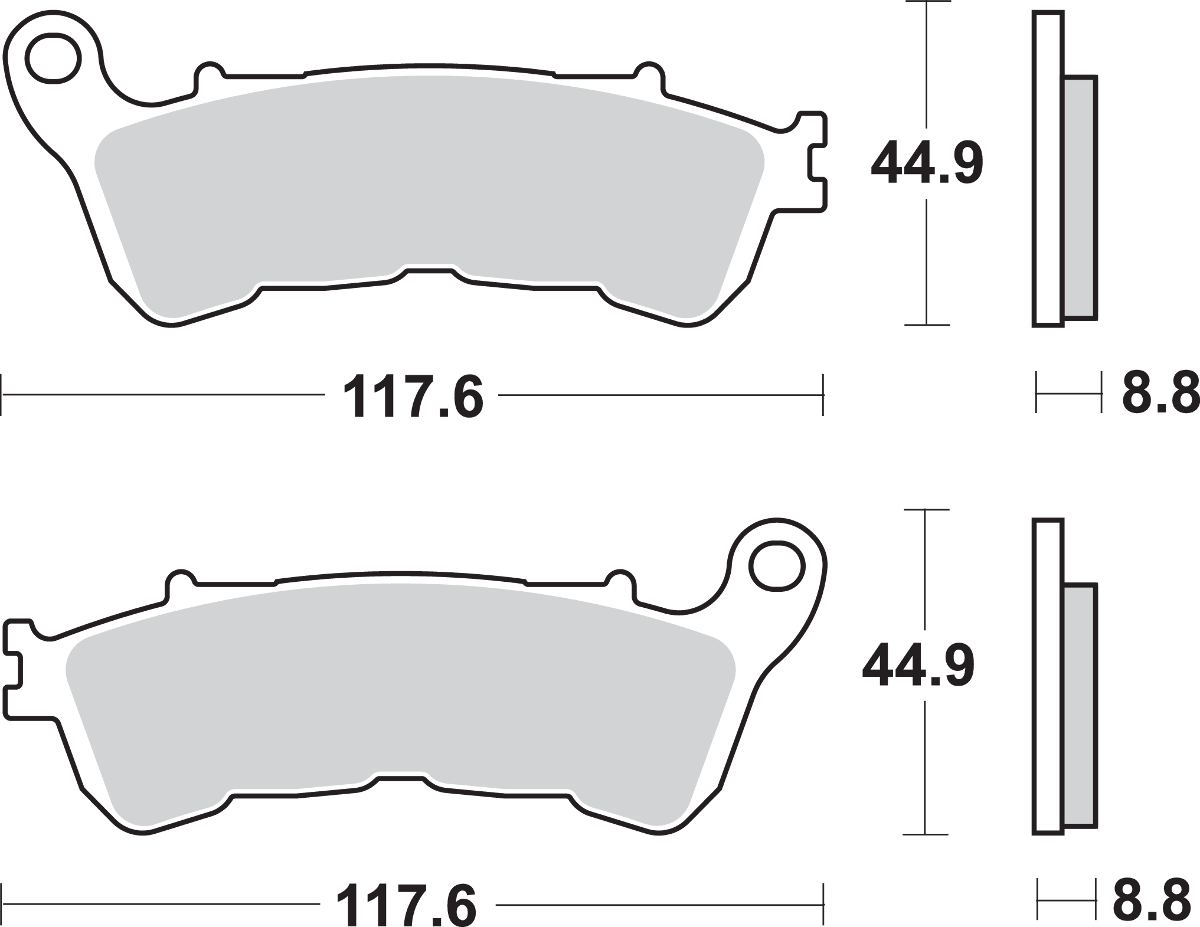 SBS Street Excel Sintered Brake Pads for Select 1983-2027 Suzuki Models