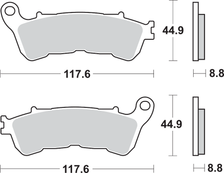 SBS Street Excel Sintered Brake Pads for Select 1983-2027 Suzuki Models