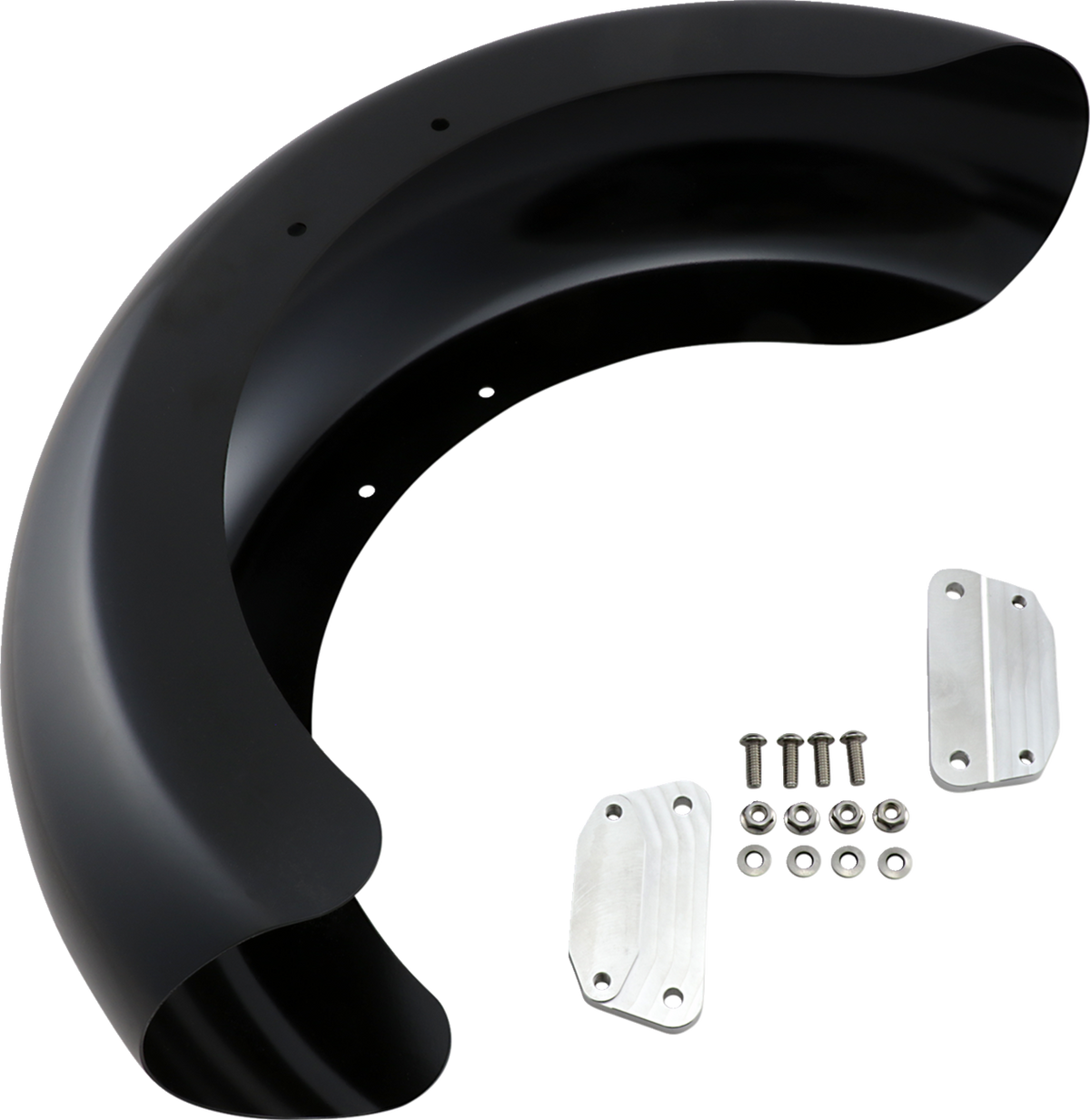Klock Werks Hugger Series Front Fender with Mounting Blocks for Softail/Dyna
