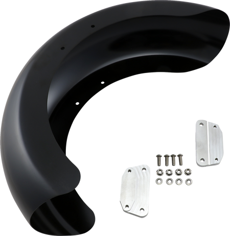 Klock Werks Hugger Series Front Fender with Mounting Blocks for Softail/Dyna