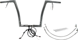 FBI Wired 1-1/4" Flat Top Handlebar Kits for 16-20 FLTRX/S, FLTRU/FLTRK - Chrome / 14"