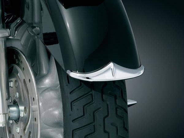 Kuryakyn 8642 Chrome Leading Edge Front Fender Accent 04-18 Harley Multi Fit