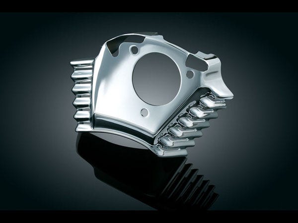 Kuryakyn Chrome Throttle Servo Motor Cover for Screamin' Eagle Stage One Touring/Softail