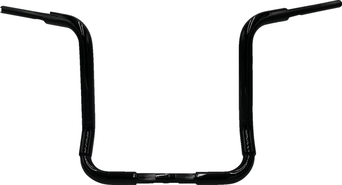 FBI 1-1/2" EZ Round Top Handlebars for 99-13, 21-23 FLHT/FLHX & Trike - Black / 16"