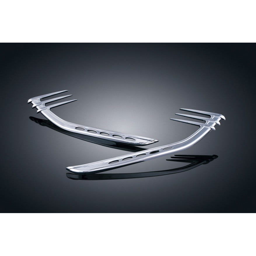 Kuryakyn Chrome Accents for Harley Mid-Frame Air Deflectors Touring