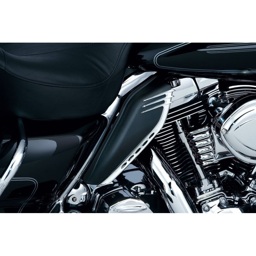 Kuryakyn Chrome Accents for Harley Mid-Frame Air Deflectors Touring