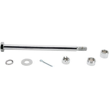 Drag OE 41563-77A Chrome Rear Axle Hardware Kit Harley Custom 79-99 XL Models