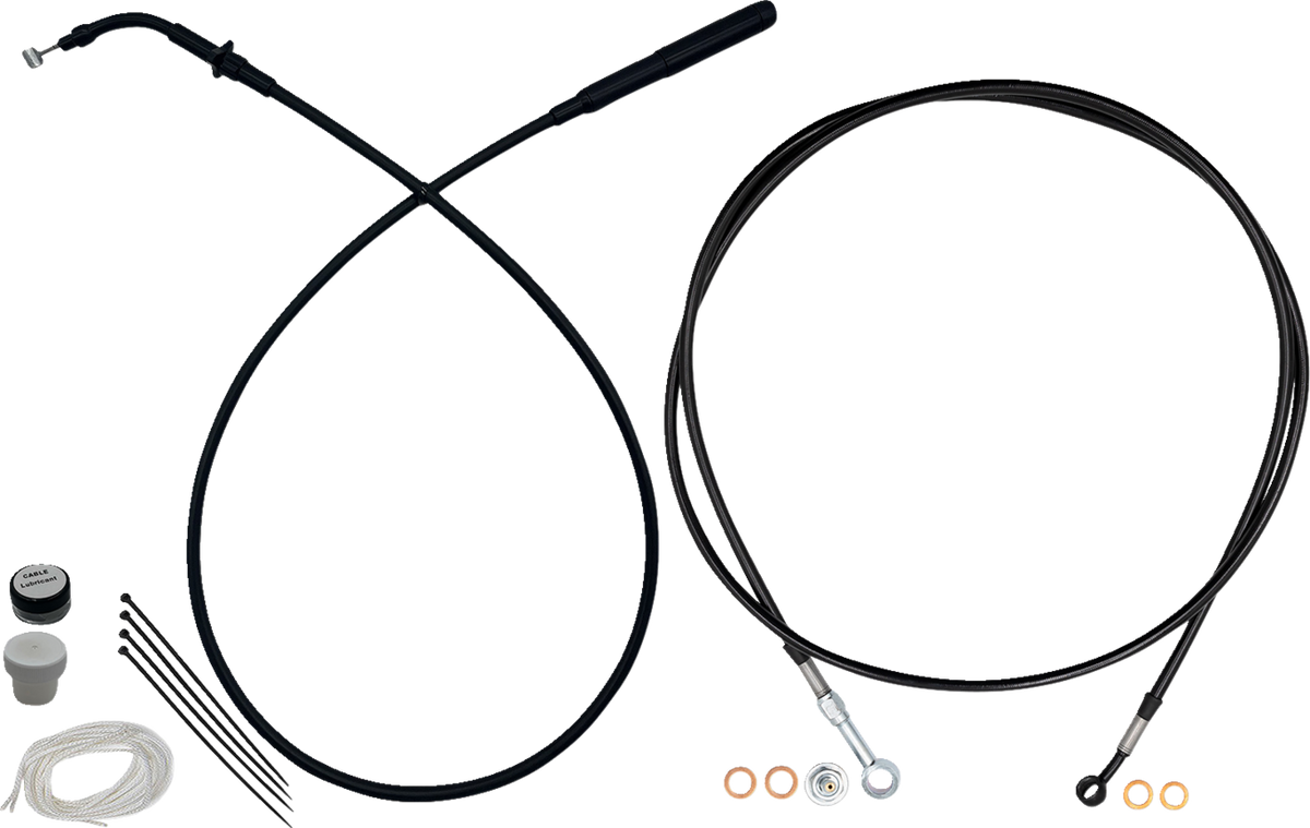 FBI EZ Install Upper Clutch Kit - Full Length for 2015-2026 H-D Touring - FLTR '15-'26 / Black / 14"