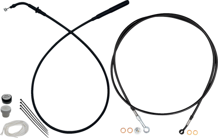 FBI EZ Install Upper Clutch Kit - Full Length for 2015-2026 H-D Touring - FLTR '15-'26 / Black / 14"
