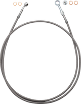 FBI Fat Baggers EZ Install Brake Line for 2008-2026 Harley-Davidson Touring - FLTR '23-'26 / Stainless Steel Braid / 64"