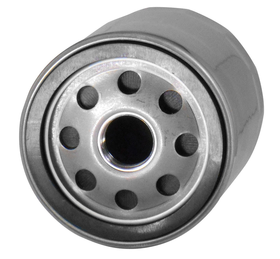 Mid USA 87166 Oil Filter x12 5 Micron Chrome 17mm Top Harley Big Twin & Evo 80-20