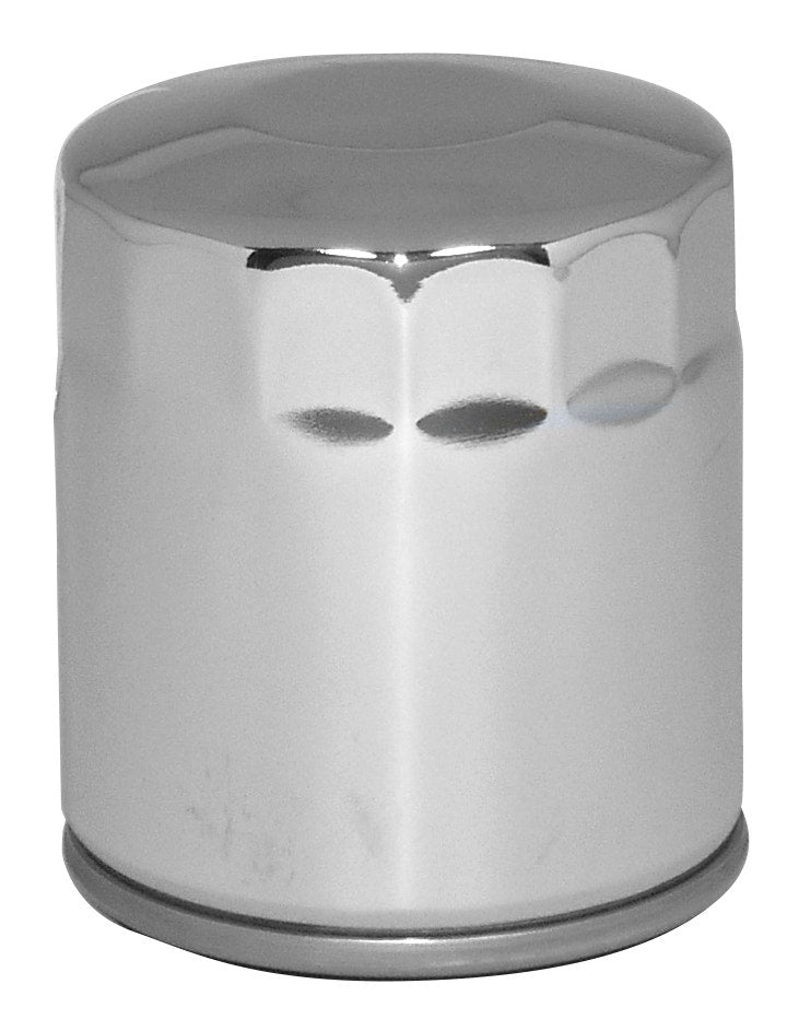 Mid USA 87168 Oil Filter 5 Micron Chrome Smooth Top Harley Big Twin & Evo 80-20