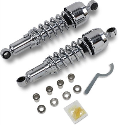 Drag Premium Chrome 12.5" Rear Spring Shock Absorbers Harley XL FXR 86-03