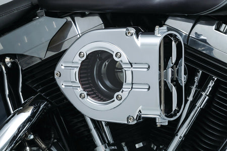 Kuryakyn Chrome Trim Clear Trap Door for Hyperchargers Harley Metric 8746