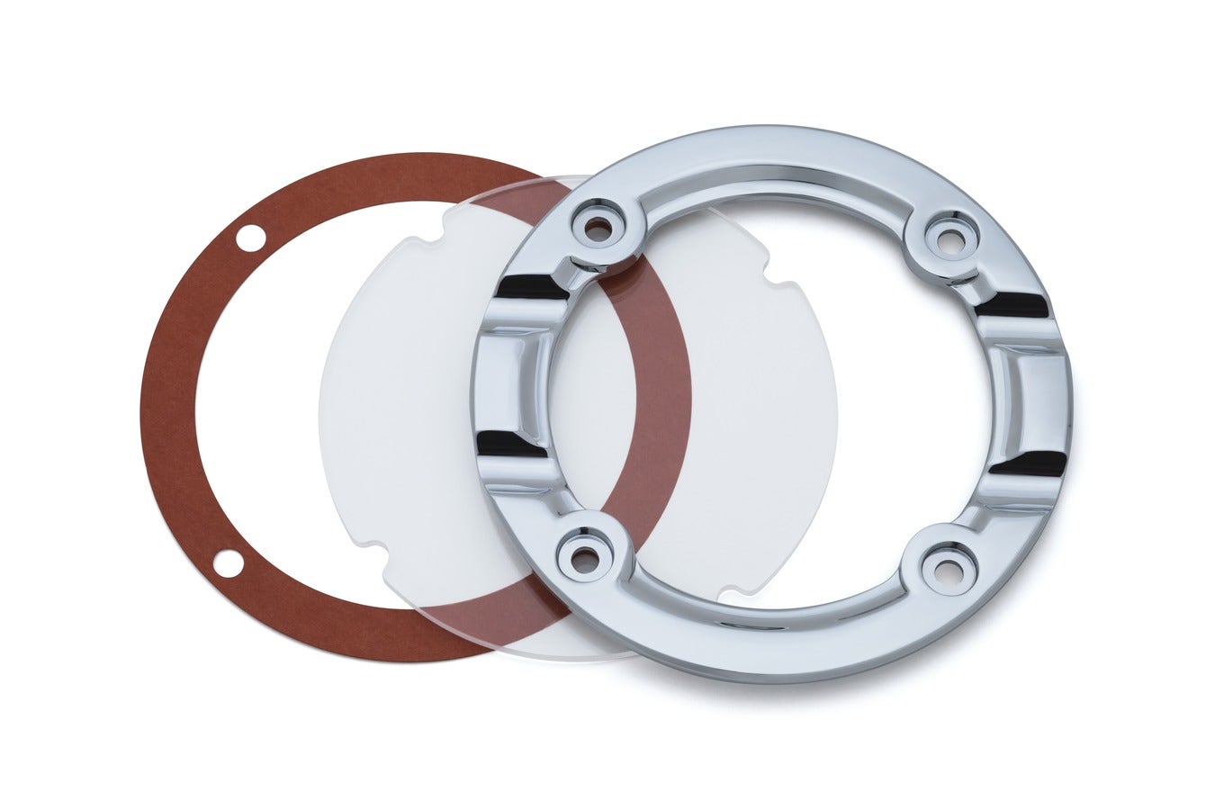 Kuryakyn Chrome Trim Clear Trap Door for Hyperchargers Harley Metric 8746