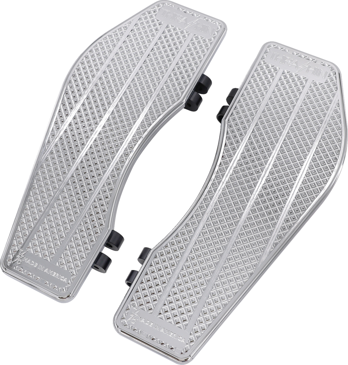 Thrashin Supply Co. Bagger Floorboards for 2007-2025 Harley-Davidson Touring - Chrome