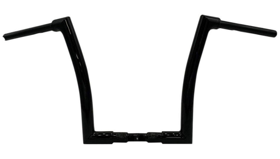 FBI Fat Baggers Black 1-1/2" EZ Install Flat Top 14" Handlebar Harley FLTR 15-20