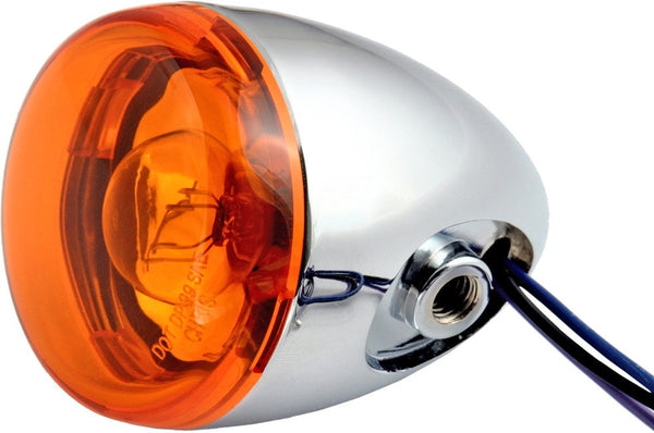 Chris Products 8887A Chrome Amber Bullet Style Universal 12V