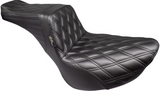 Le Pera Tailwhip Black 2 Up Seat 4 Harley 18-23 Softail FL/FX