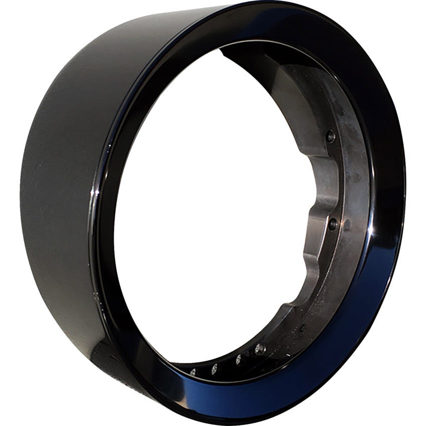 Headwinds 7" Bradley Black 3-1/2" Top 2" Bottom Headlight Bezel 4 Harley 94-24